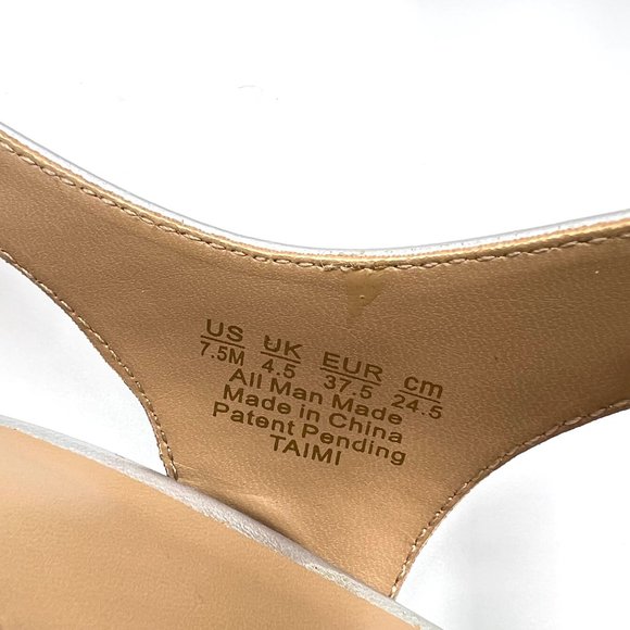 Naturalizer‎ Size 7.5 Silver Metallic Glitter Strappy Dress Sandals Heels Shoes - Picture 11 of 12